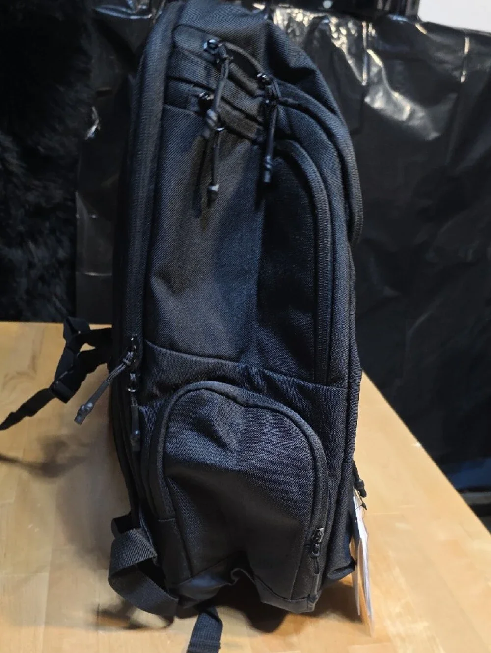 Nike Black Backpack with White Swoosh - Men's Everyday Pack